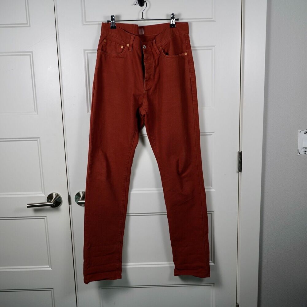 JACK SPADE Canvas Pants Jeans Sz‎ 33 x 32 Cotton Burnt Orange